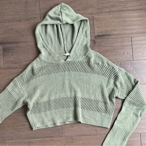 Garage green knit sweater